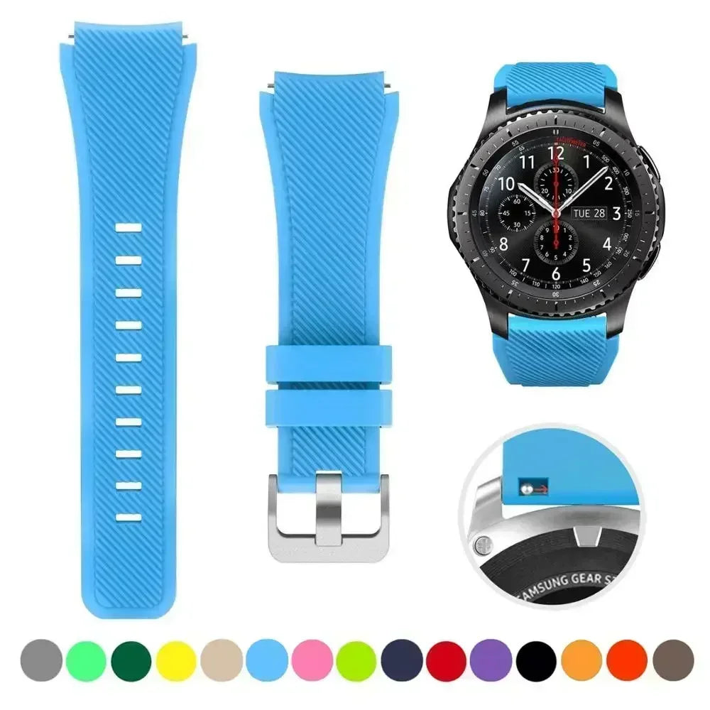 22mm Silicone Strap For New C20 Pro Smart Watch Wristband Bracelet Band For Zeblaze Btalk 3 Plus/Ares 3 Pro/Vibe 7 7 Pro 7 Lite
