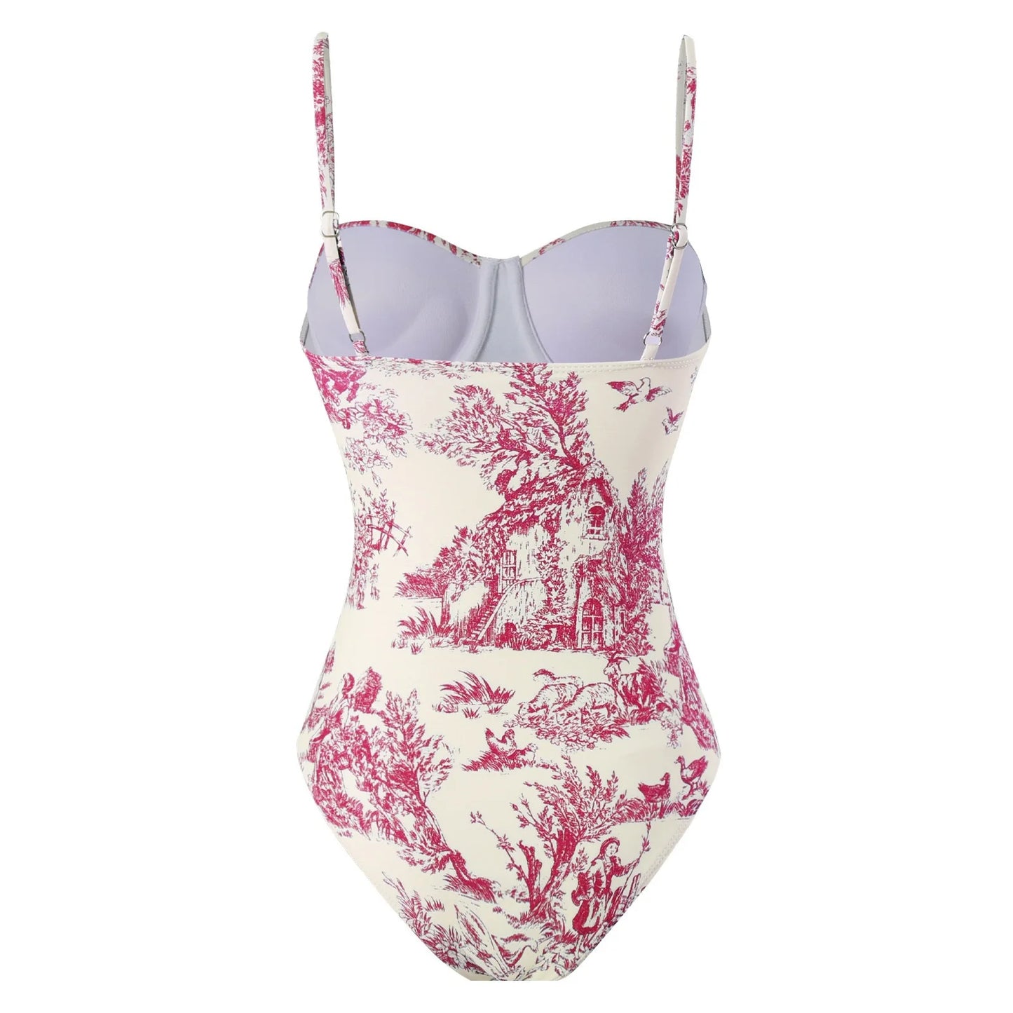 Women Swimwear Swimsuit Two-piece set Summer Print Bodysuit Bikini Set Beach Style Wear Maxi Dress Skirt One-piece swimsuit