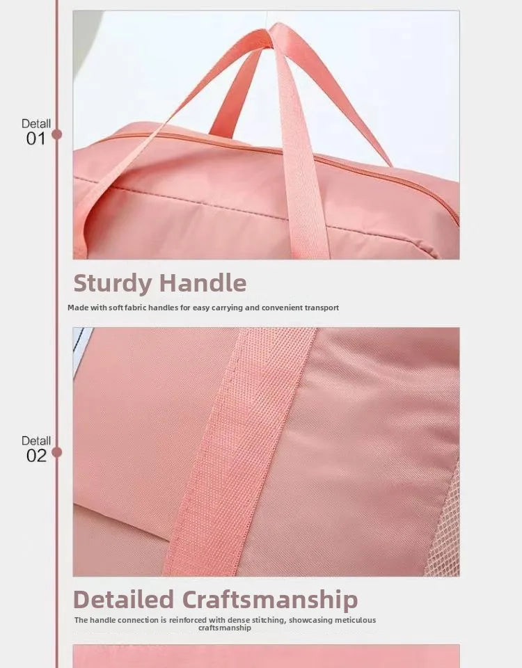 Large Capacity Casual Handbag for Men And Women Student Clothing Storage Bag Maternity Bag Travel Bag Polyester Material