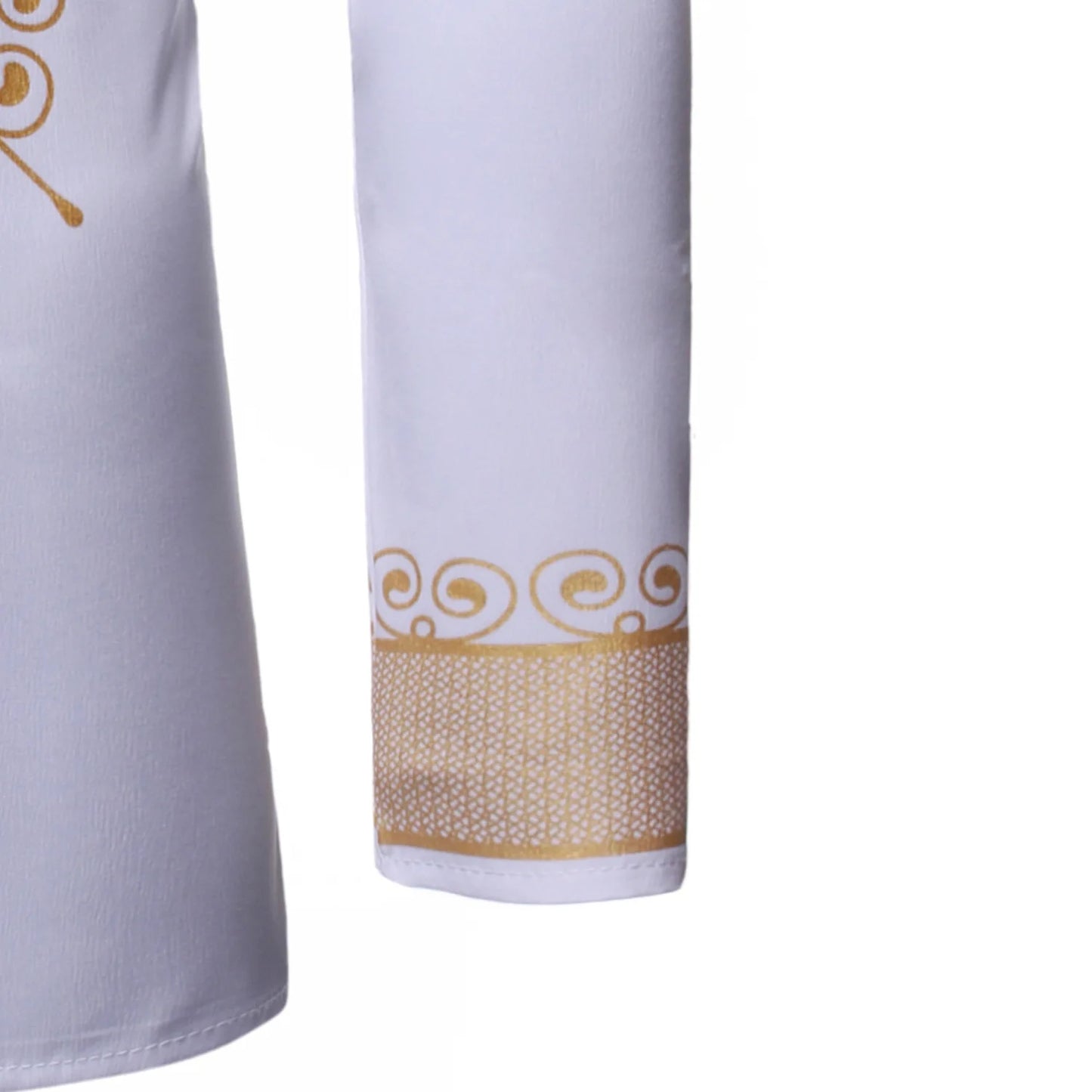 Men's Shirts Fashion Long Sleeve African Turkish Chieftain Print Robe Male Casual Blouses Traditional Ethnic Style Muslim Shirts