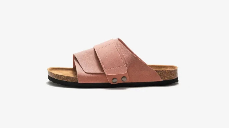 Wmen's Cork slippers casual breathable comfort sandals summer flip flops beach Muller outdoor fashion men‘s shoes