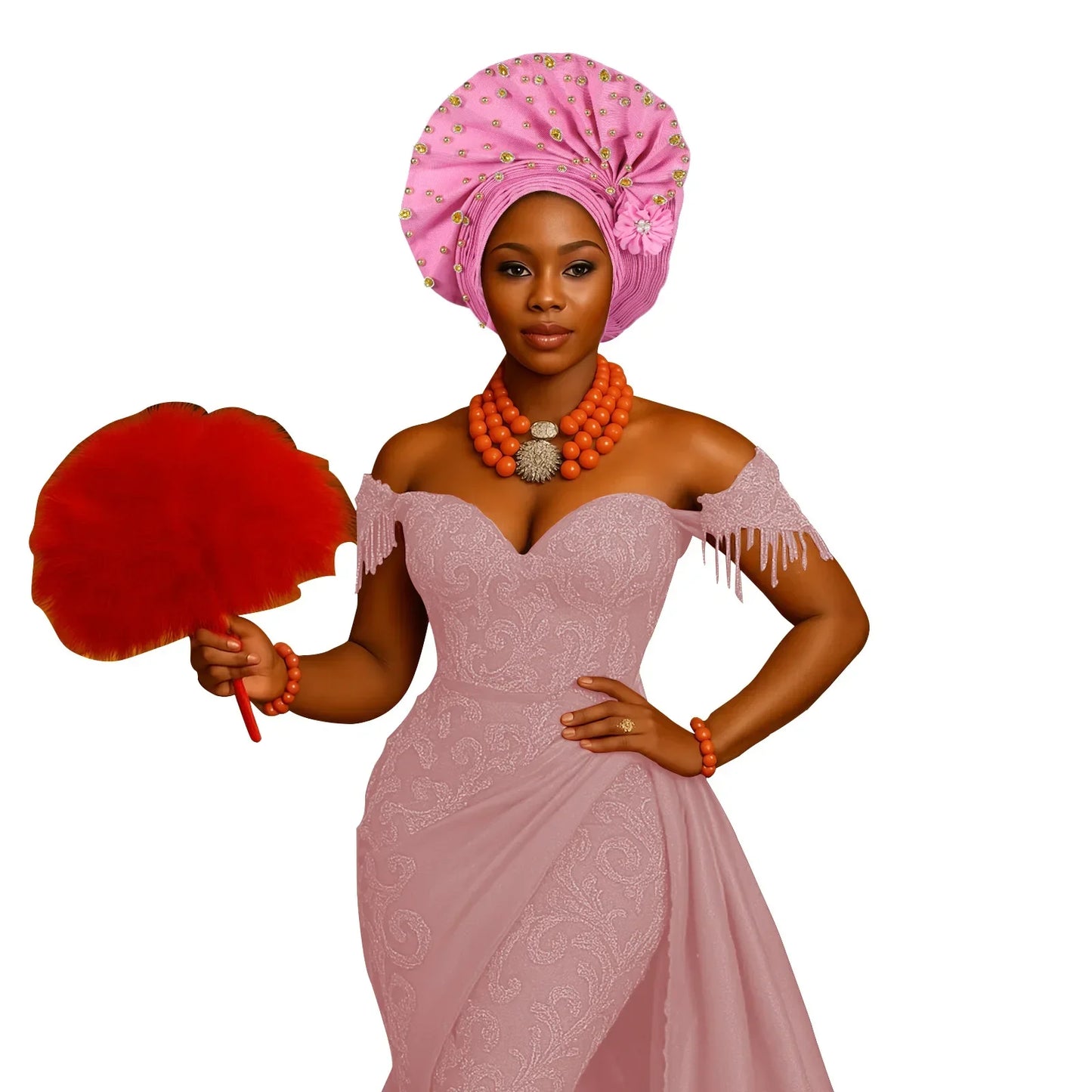 Luxury African Headscarf Wedding Party Auto Gele Headties Already Made Turban Cap for Women Nigeria Bonnet Hijab Head Wrap Hat