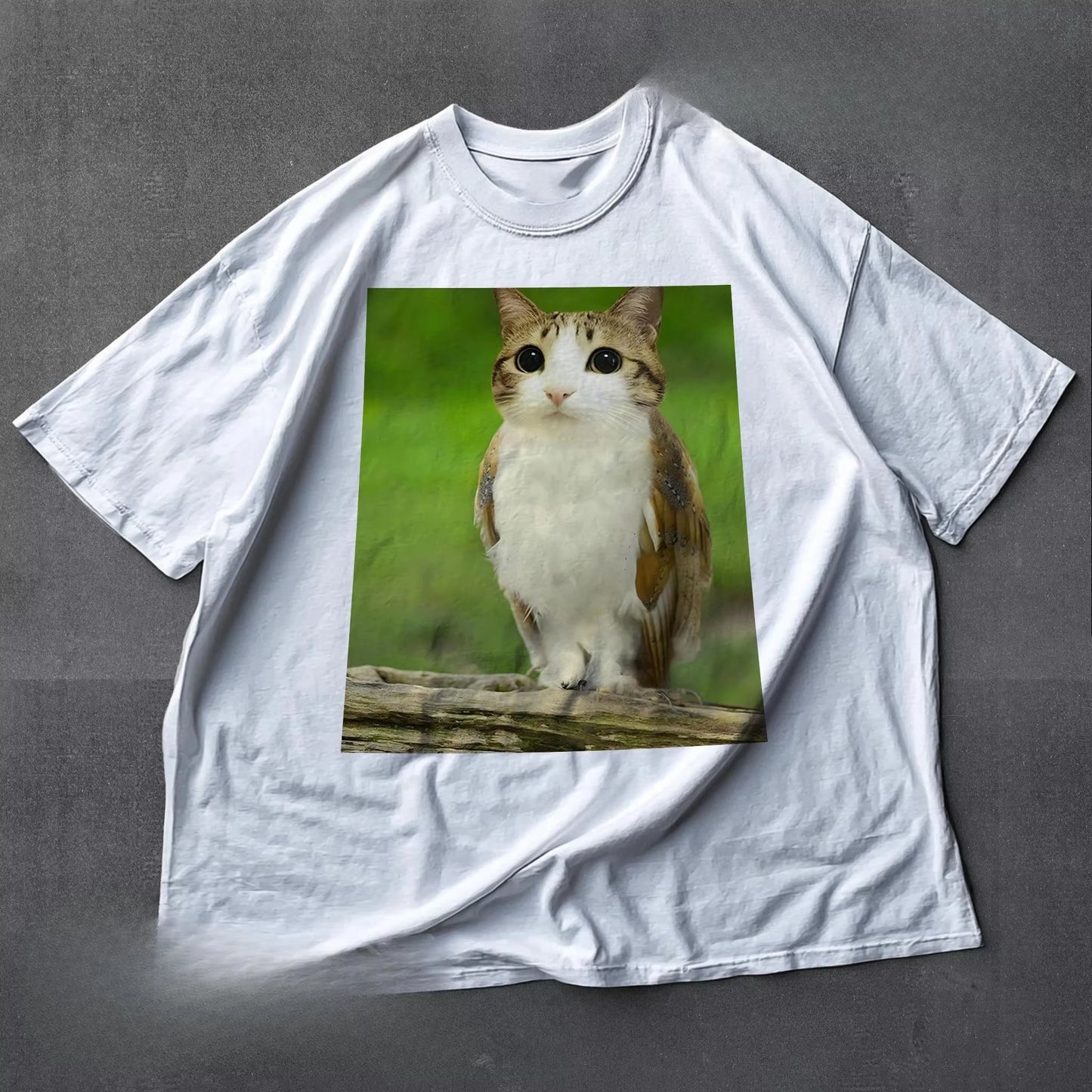Meowl Meme Cat Tshirt Funny Cat Meme Shirt Cat and Owl Brainrot Meowl Tee Unhinged 90s Kitten Tee Funny Graphic Shirt Unisex