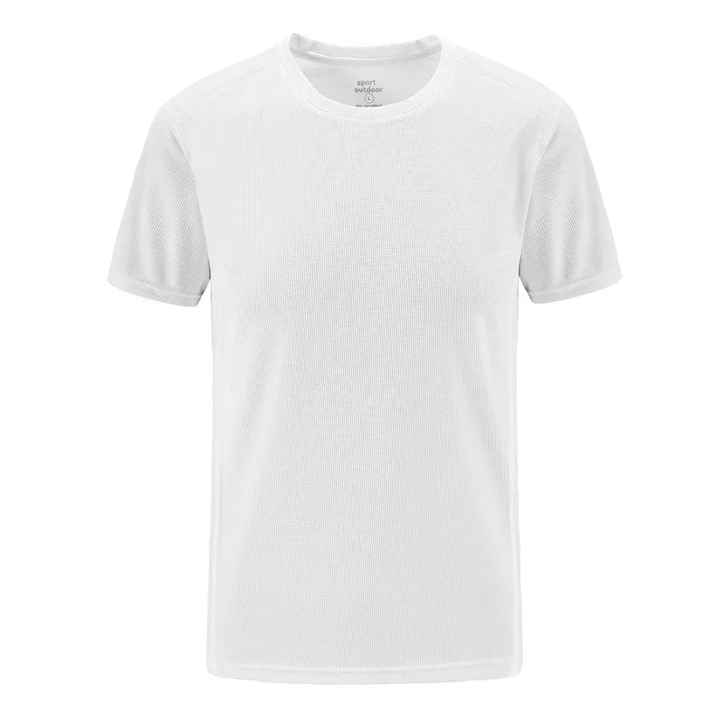 Plus Size 7XL 8XL Summer t-shirts Men Outdoor Quick Dry Sportwear Tshirts Fitness For Gym Joggers Running T-shirts Men Clothing