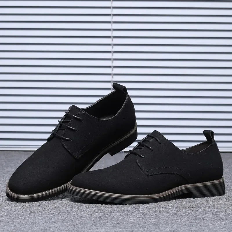 Summer Mens Dress Shoes Suede Man Oxford Shoes Large Sizes Flats Classic Men Sneakers Comfortable 2025 New Zapatillas De Deporte