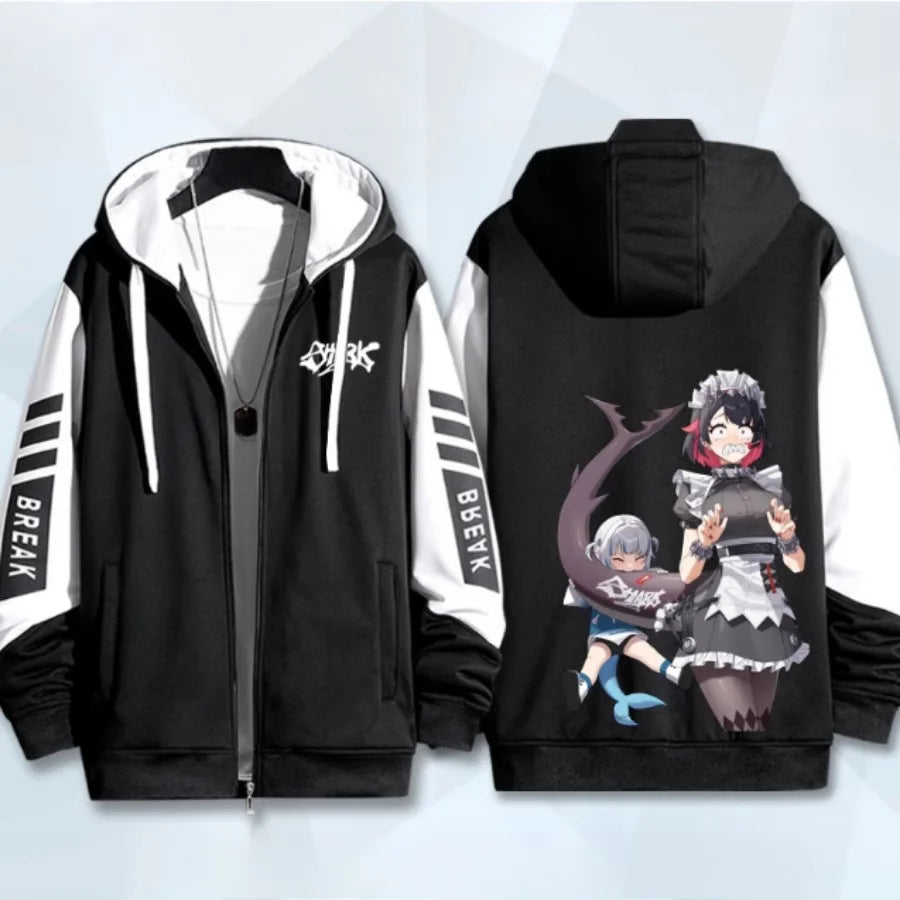 Anime Zenless Zone Zero Zip Up Women/Men Hoodie Sweatshirt ZZZ ZZZERO Ellen Joe Cosplay Zipper Hooded Jacket Outwear BAZAARHUBO