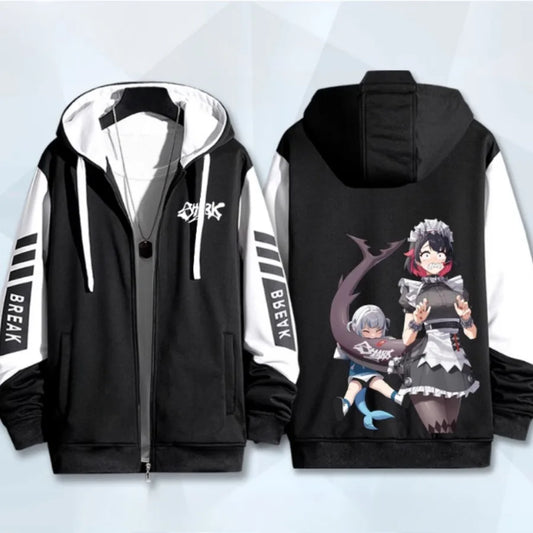 Anime Zenless Zone Zero Zip Up Women/Men Hoodie Sweatshirt ZZZ ZZZERO Ellen Joe Cosplay Zipper Hooded Jacket Outwear