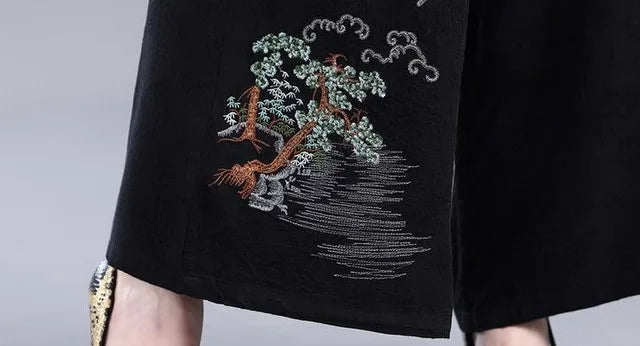 Female Trousers Skirt Korean Fashion G Classic Harajuku 90s Comfortable Stretch High Quality Clothing Embroidery Women's Pants