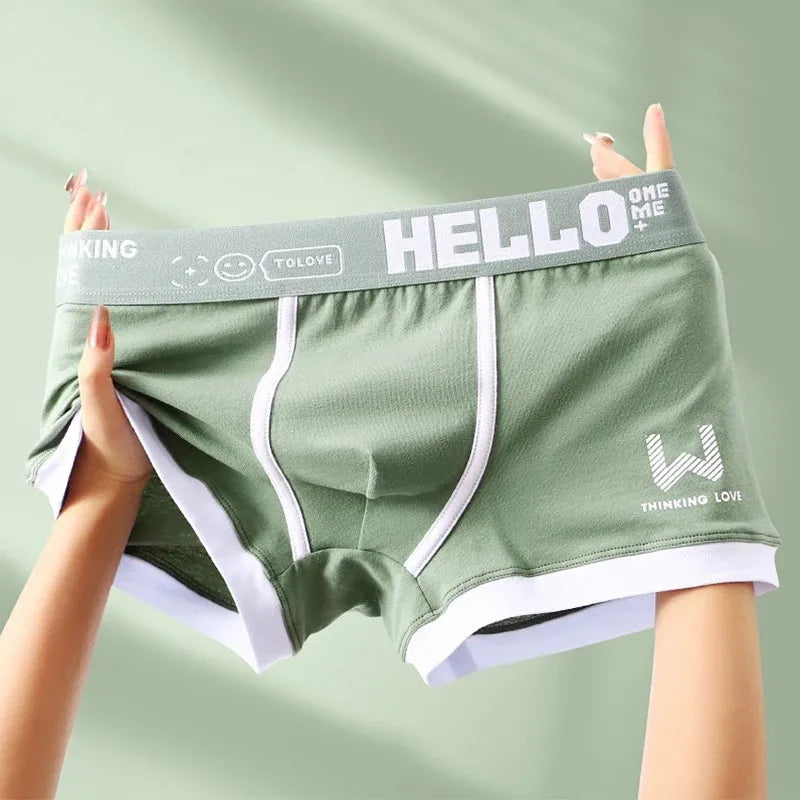 Men's Underwear Cotton Underwear Letter Waistband Comfortable Breathable Soft High Elasticity Boxer Fashion Casual Sports Shorts