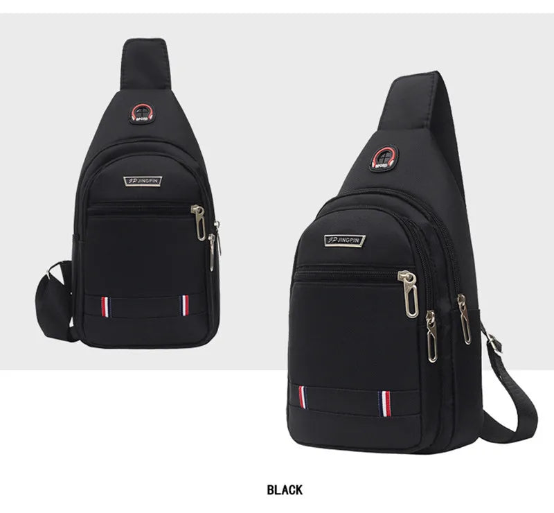 Oxford Men Chest Bag Crossbody Single Shoulder Travel Handbag Fashion Chest Bags New Style Big Capacity Chest Men Bag