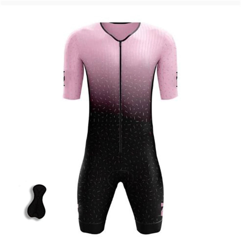 Wholesale Man's Custom Team Cycling Clothing Design Professional Cycling Jersey Triathlon Jumpsuit ,  Running  Clothing Jumpsuit