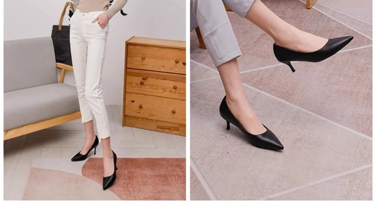 Purple Women Shoes Thin Stiletto Banquet Wedding Shoes 6-10cm Fashion High Heels Plus Size Sexy Pointed Toe Ladies Work Shoes