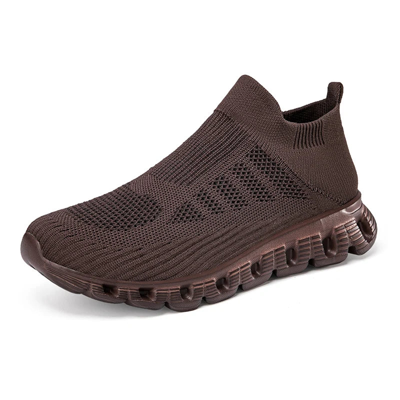 2025 New Men's Casual Sneaker Breathable Ultralight Slip On Shoes Mesh Sock Mouth Jogging Athletic Women Sneakers
