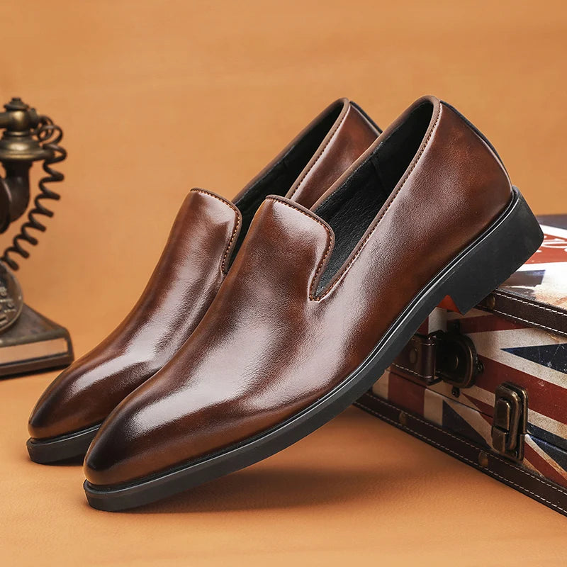Size 38-48 Classic Le Fu Shoes for Men Casual Business Comfort Fashion Brand Shoes Men British Gentleman Social Shoes Men
