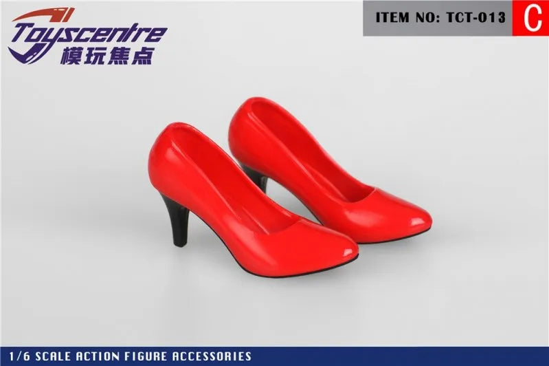Toyscentre TCT-029 TCT-020 1/6 Female High Heels Boots Hollow Shoes Model TCT-003 4 5 6 7 8 9Fit 12'' Soldier Action Figure Body