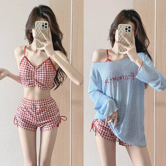 Women's Bathing Suit Woman Bikini Sets for Woman Swimwear 2026 Beach Clothes Swimsuits Women 3 Pieces Swimsuit Bikinis Beachwear