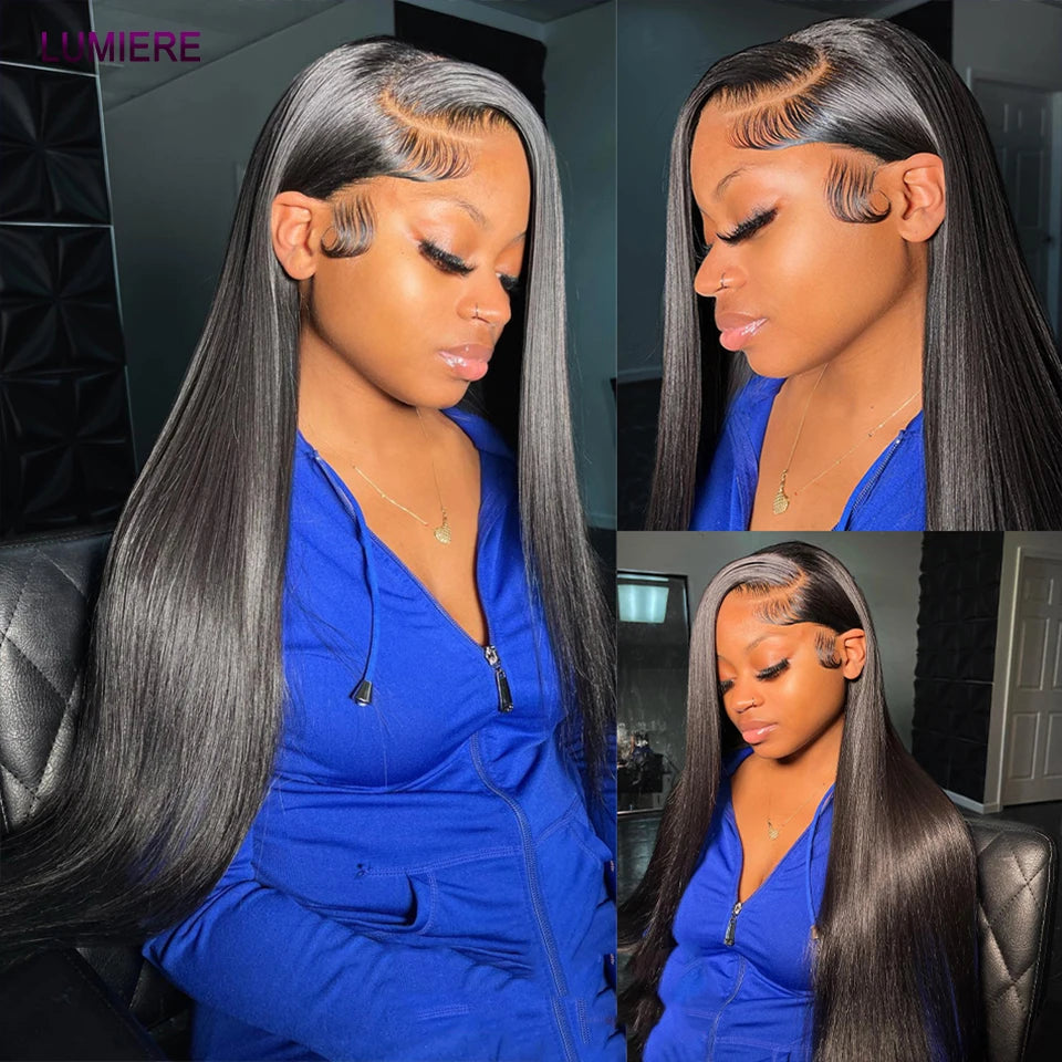 38 40 Inch Bone Straight 100% Virgin Unprocessed Human Hair Bundles Deal Raw Hair Extensions Brazilian Natural Black Wholesale