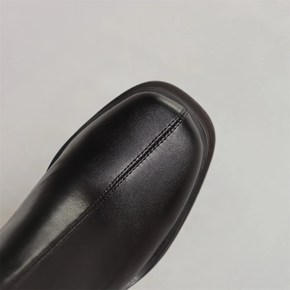2025 NEW Brand Women Autumn Winter Boots Sexy High Heels Platform Black Brown Side Zip Shoes Woman Ankle Boots Size 33-41