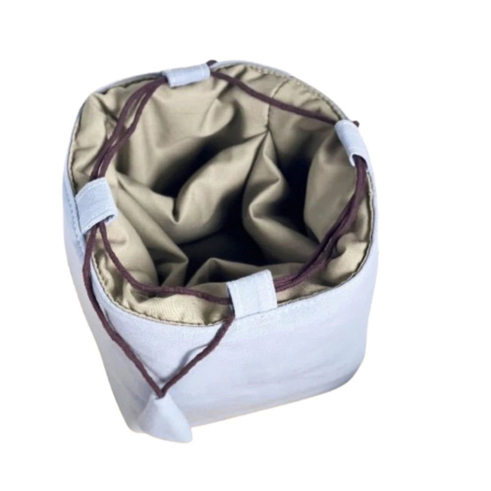 Chinese Style Tea Set Organizer Bag Embroidered Breakage-proof Teacup Drawstring Cloth Pouch Tea Ceremony Accessories