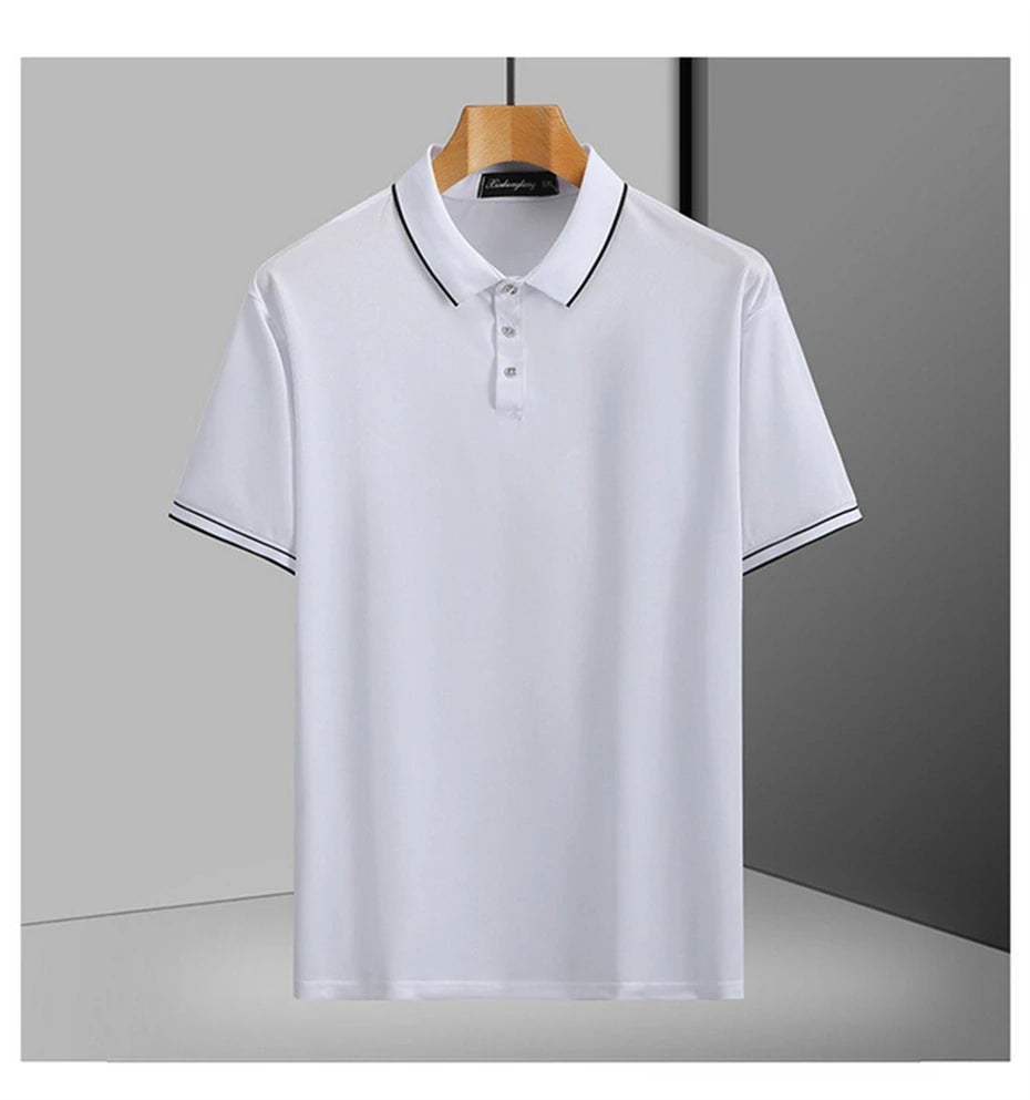 13XL Plus Size Polo Shirt Summer Short Sleeve Polo Shirts Men Fashion Casual Breathable Shirts Male Summer Tops 12XL 13XL