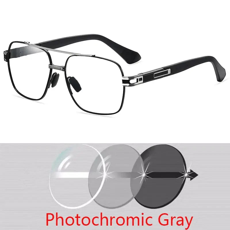 Anti-glare Minus Lens Prescription  Metal Sunglasses Men Polarized UV400 Driving Goggle 0 -0.5 -0.75 -1.0 To -6.0 BAZAARHUBO