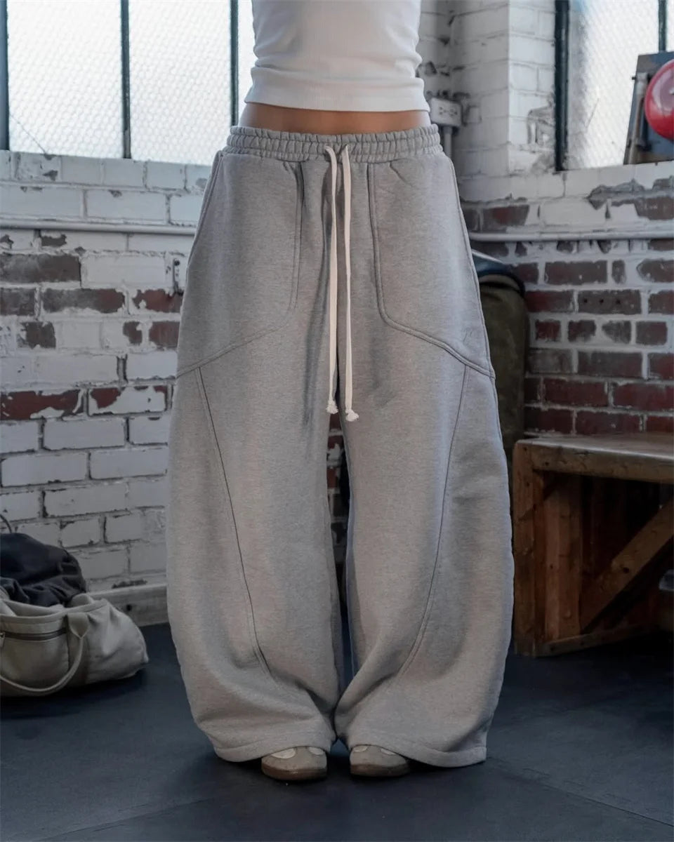 2025 Street Hip-hop Goth Harajuku Fashion Versatile Straight Wide-leg Pants Men American Retro Y2K Casual Loose Trousers Women
