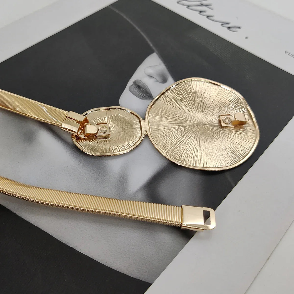 Fashion Gold Chain Belt Female Waist Elastic Dress Waistband Ladies Silver Metal Belts For Women Luxury Y2k Accessory BAZAARHUBO