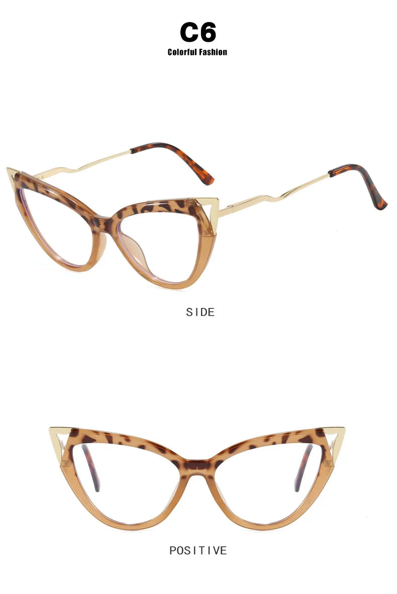 Plain Glasses Anti-Blue Light No Makeup Glasses Frame Fashionable Stylish Glasses Frame
