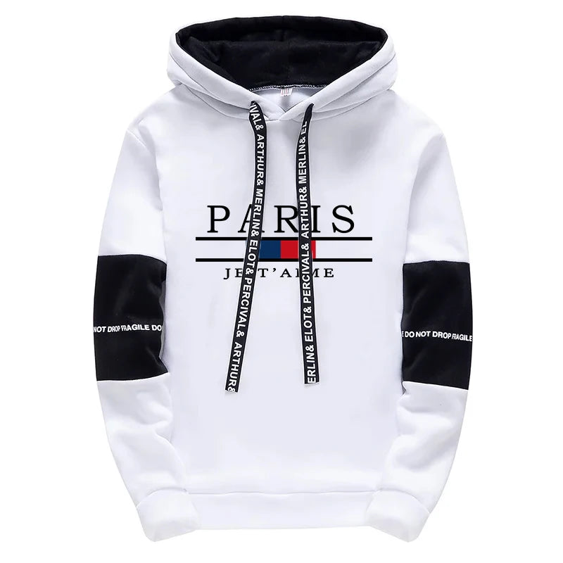 Fashion Mens Tracksuit Print Casual Sweatshirts Outdoors Sports Jogging Mens Clothing Single Piece Hoodie Pants Daily Streetwear