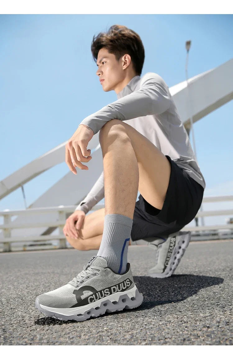 Men's Running Shoes Outdoor Couple Trainer Race Sneakers Off-road Shoes Cushioning Jogging Non-Slip Breathable Mesh Luxury Shoes