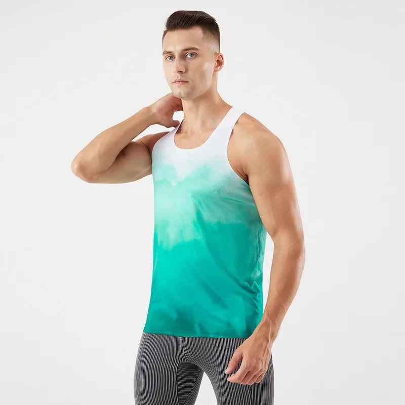 Fitness Vest Men Marathon Lightweight Women Racerback Couple Running Quick Dry Tank Tops Gym Clothing Traning Sports Singlet Man