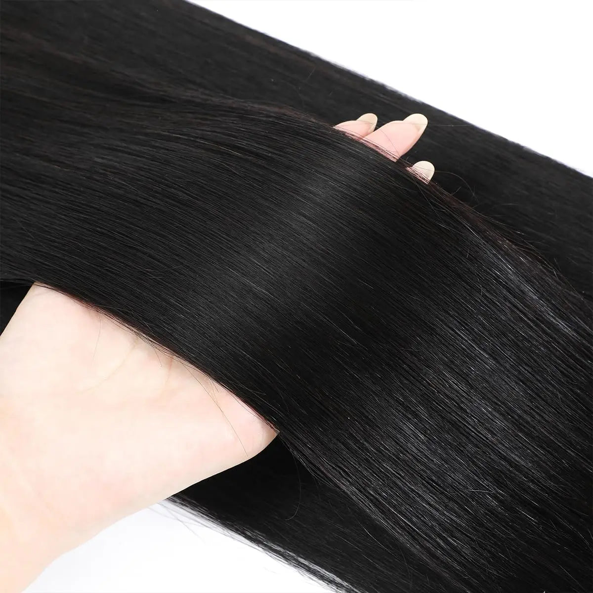 Jupade Human Hair Bundles Remy Straight Bundles Human Hair 1/3 PC Straight Quick Weave Hair Bundles Sew In Human Hair Extension