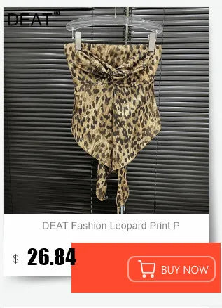 DEAT Fashion Vintage Bandage Design Hollow Out PU Short Strapless Vest For Women Outwear High Street Tank Tops Female 11A04791