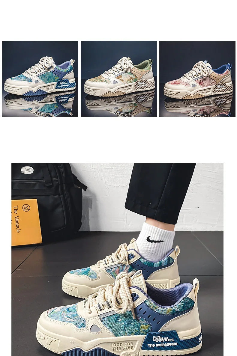 Men's Sneakers Spring Autumn 2024 Outdoor Sport Shoes For Men Fashion Vulcanized Shoe Tenis Para Hombre Men's Flats Shoes Luxury