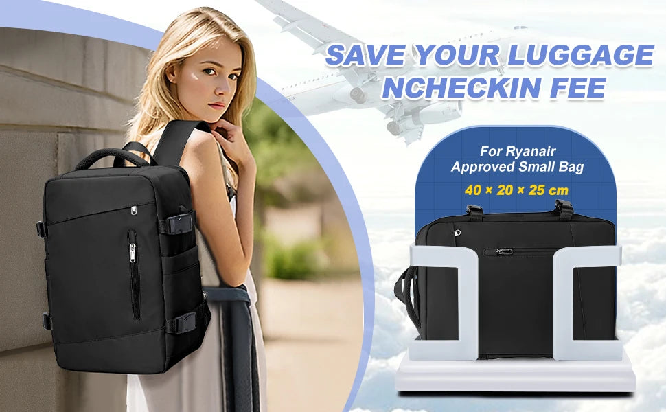 Business Backpacks for Men‘s Bags Women Backpack Travel 40x20x25 Ryanair Carry-Ons, Laptops Backpacks College Schoolbags Bluey ﻿