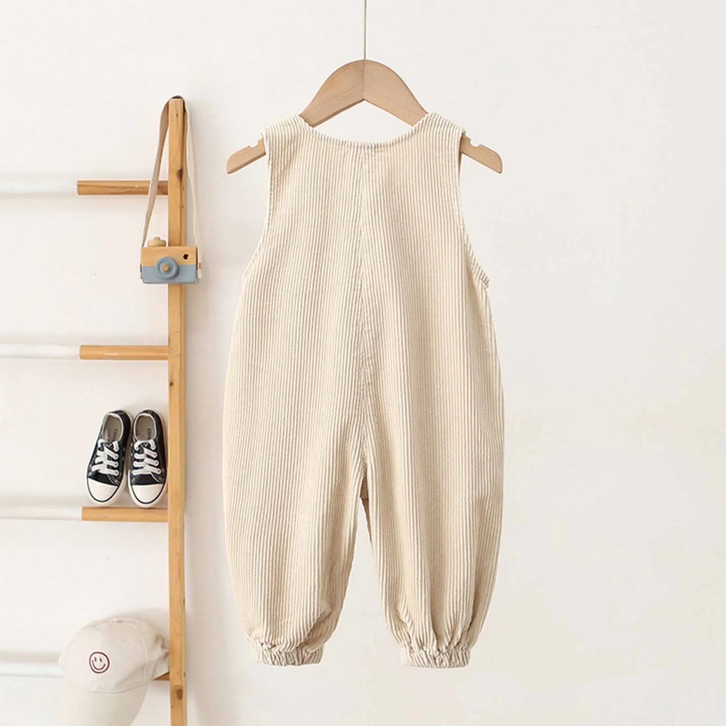 Kids Fashion Casual Rompers Corduroy Suspender Pants Sleeveless Overalls Daily School Home Birthday Party Photography Costume