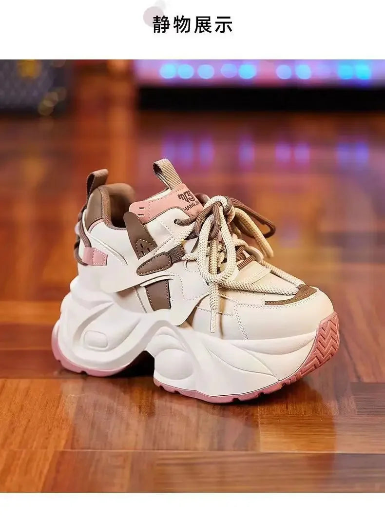 High Quality Spring Autumn Women Platform Sneakers Chunky Shoes Sport Vulcanized Shoes Female Casual Shoes 2026 New
