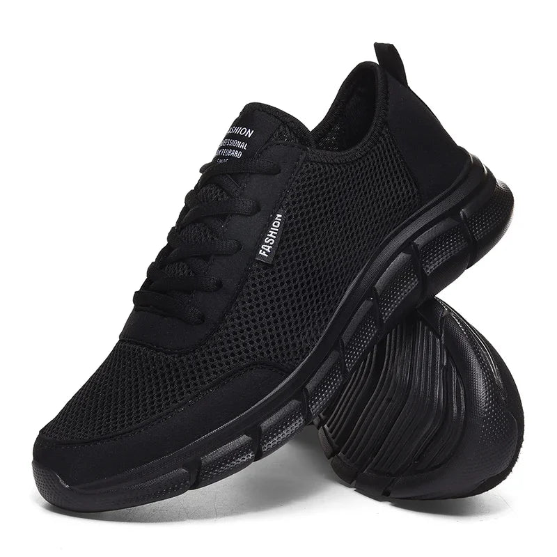 MAEDEF New Sneakers Men's Breathable Mesh Lightweight Casual Walking Man Shoes Big Size 39-48 Comfortable Black Sneakers for Men