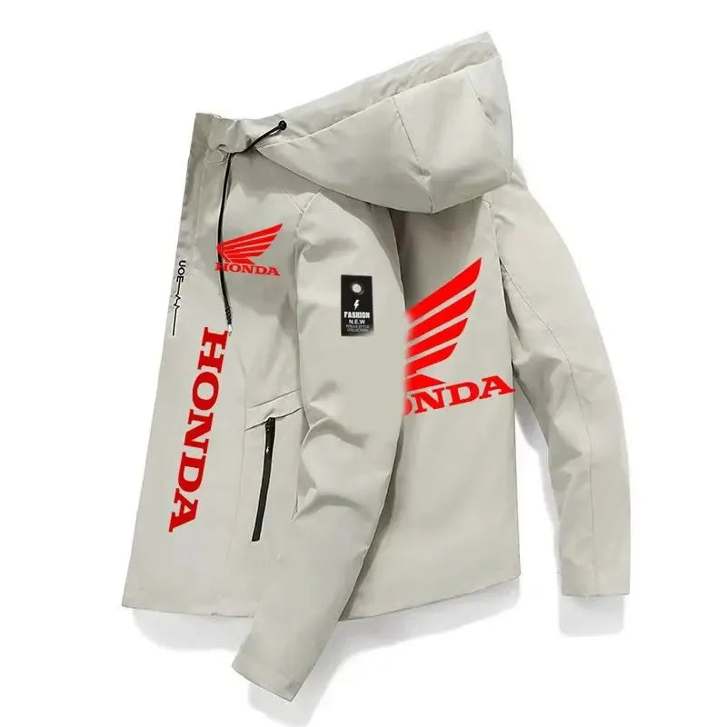 2025 Honda Spring/Autumn Men's Motorcycle Hoodie, Casual Fashion, Honda Outdoor Hoodie, Honda Logo Racing Team Clothing