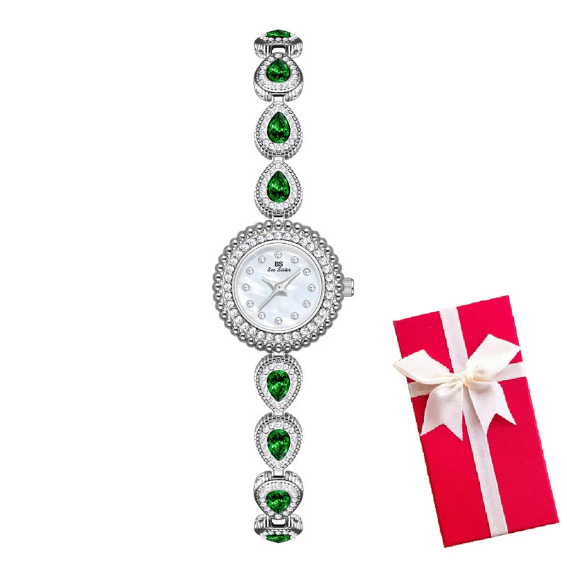 Gold Women Bracelet Dress Watches For Ladies Wrist Quartz Watches 2025 Top Brand Luxury Golden Rhinestone Gift Girlfriend Clock