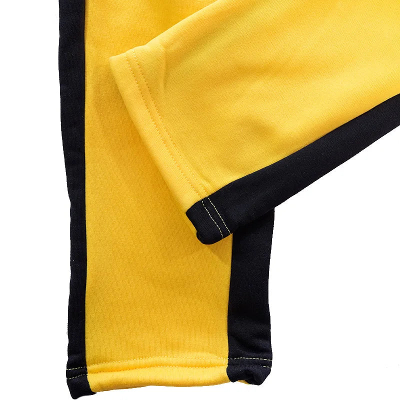 Mens Athletic Workout Running Jogging Sweatpants Fall Winter Warm Cozy Joggers Pants Colorblock Patchwork Trousers Activewear