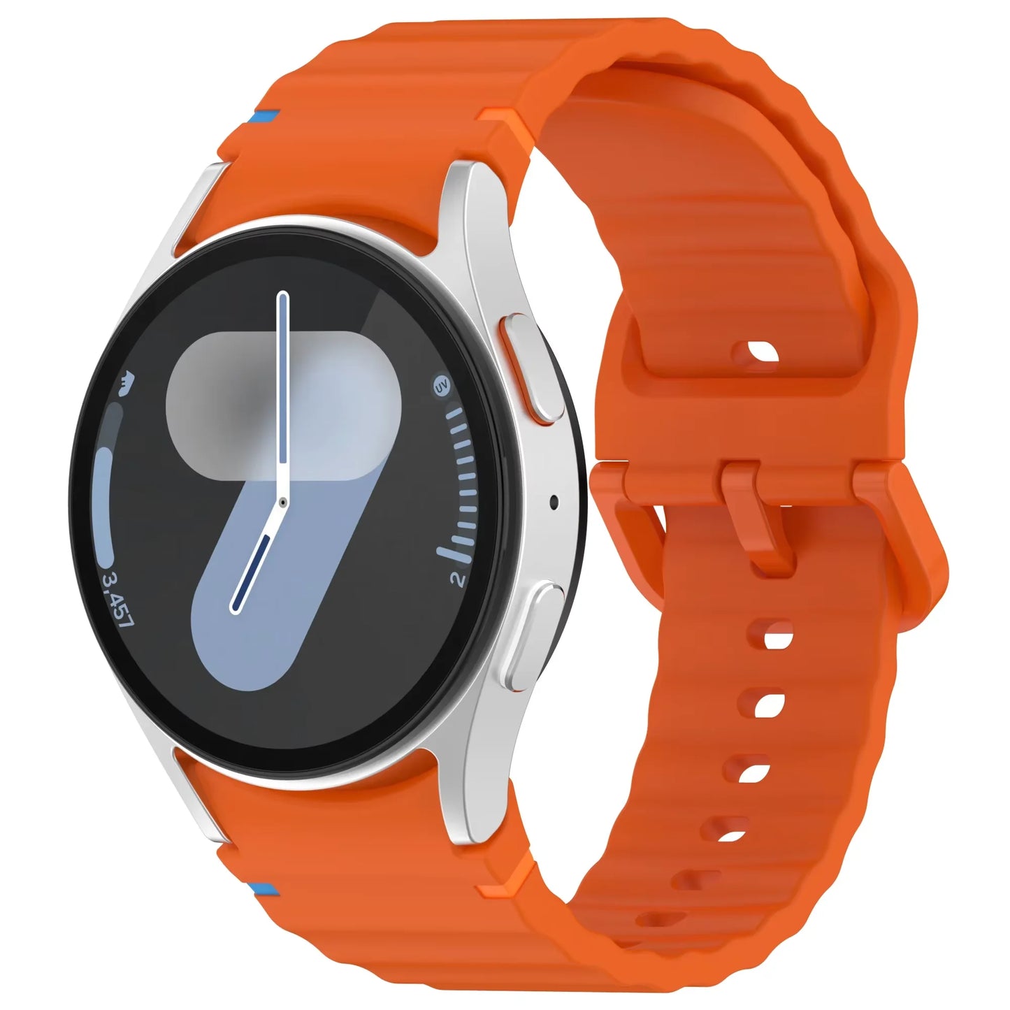 Silicone Strap for Samsung Galaxy Watch 7 6 5 4 44mm 40mm Original No Gaps Sports Band Accessories for 6/4 Classic 47mm 46mm43mm
