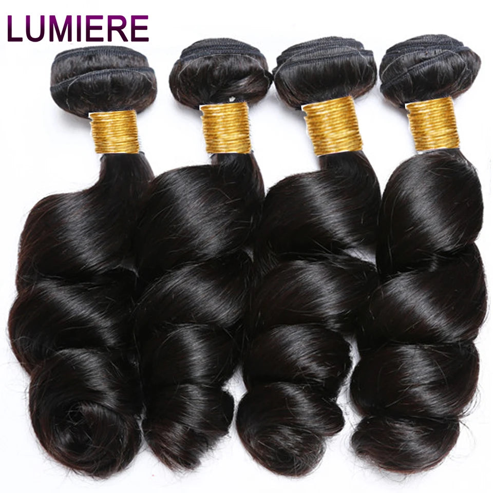 8-40 Inchs Loose Wave Bundles Brazilian Human Hair Weave Bundles 1/3/4 Bundles Deal Top Quality Human Hair Extensions Wholeasle