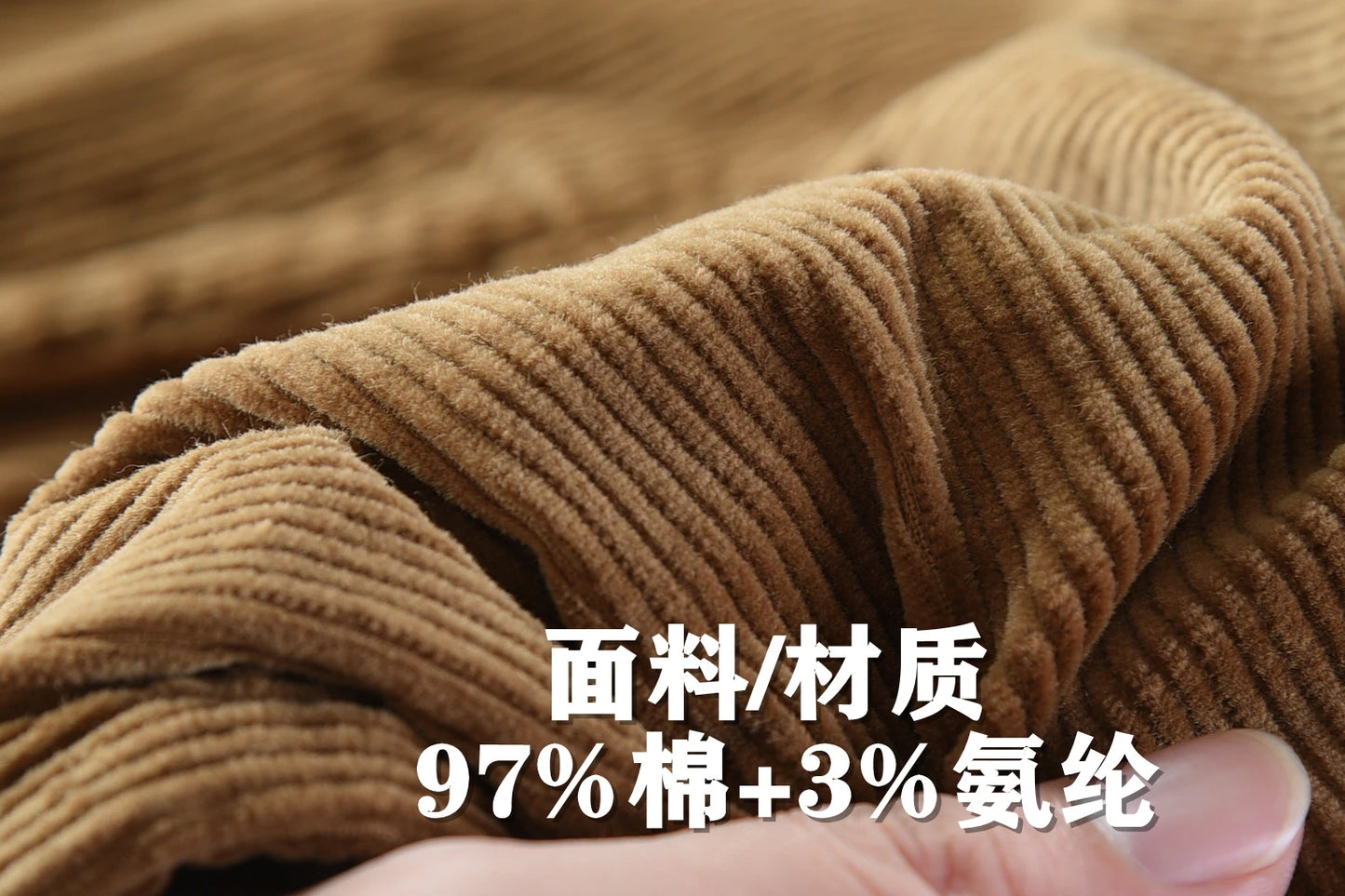 Autumn and Winter New American Retro Heavyweight Solid Color Corduroy Cargo Pants Fashion Straight Cotton Washed Casual Trousers
