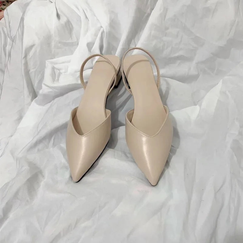 Women's Sandals 2024 Summer Pointed High Heels Women's Fashion Banquet Party High Heels Elegant Women's Shoes with Root