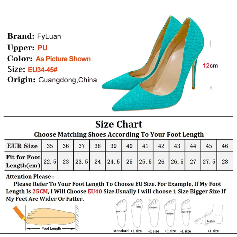 Snake Pattern Thin High Heels Women 8CM 10CM 12CM Elegant Shallow Mouth Party Dress Shoes Brand Lady Shoes Office Woman Pumps