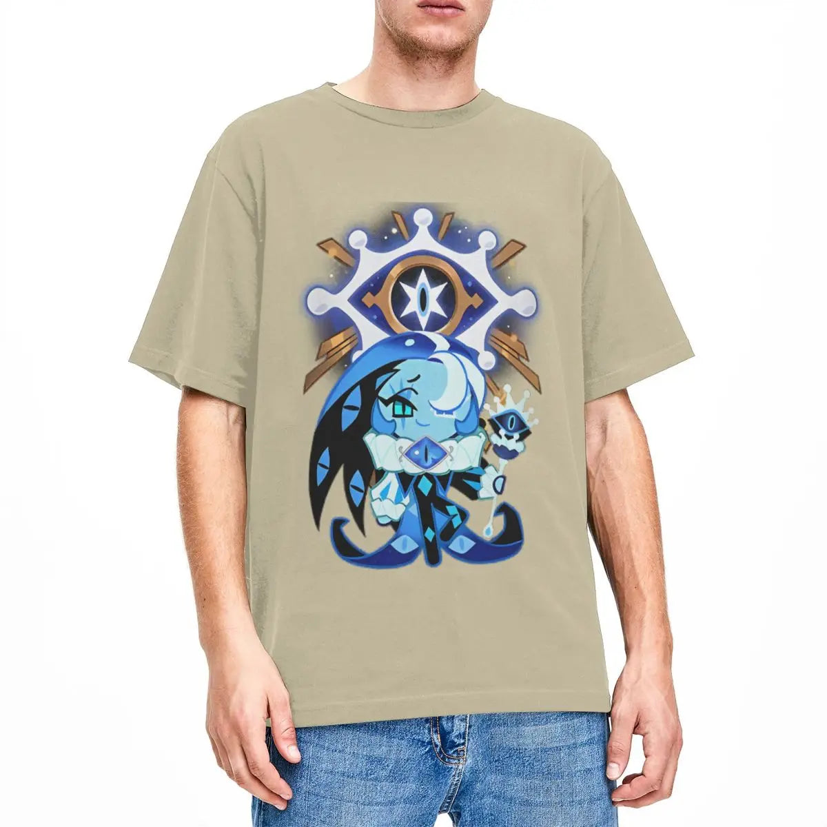 Shadow Milk Cookie Run Kingdom T Shirts Men Women 100% Cotton Leisure T-Shirts O Neck Cartoon Anime Tee Shirt Clothing Printed