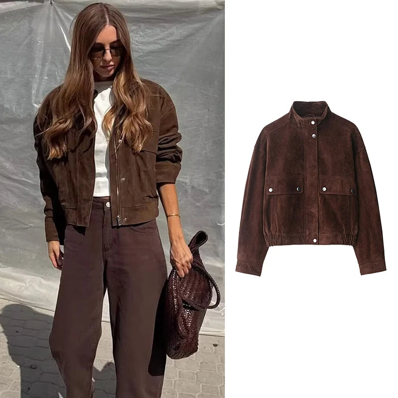 Jackets Coats Women's Autumn 2025 New Chic Loose Elegant Warm Women's Jackets Autumn Street Youth Fashion Travel Autumn Coats
