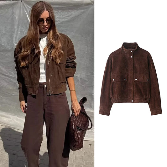 Jackets Coats Women's Autumn 2025 New Chic Loose Elegant Warm Women's Jackets Autumn Street Youth Fashion Travel Autumn Coats