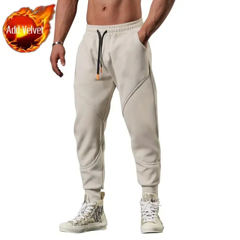 Plain Cropped Trousers Sweatpants for Men Autumn and Winter Cotton Loose Slacks Xxl New Items in Korean Y2k Gym Man Sports Pants